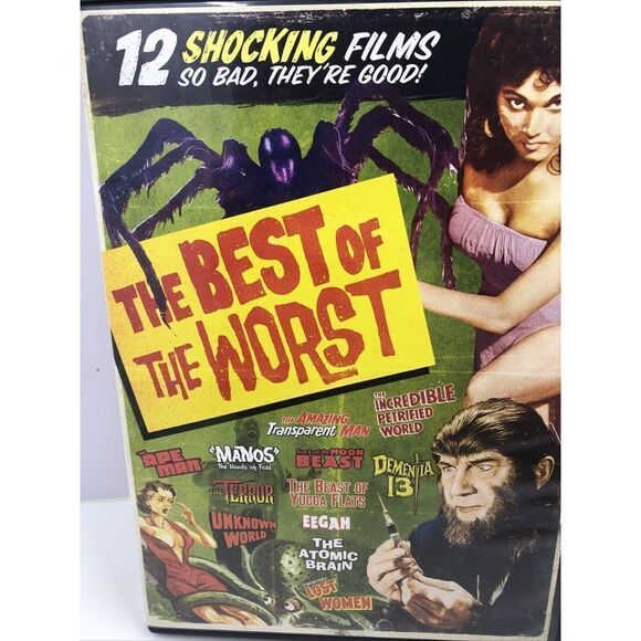 Best of the Worst 12 Shocking Horror Movie . DVD. 3 Disc Set - Picture 2 of 12